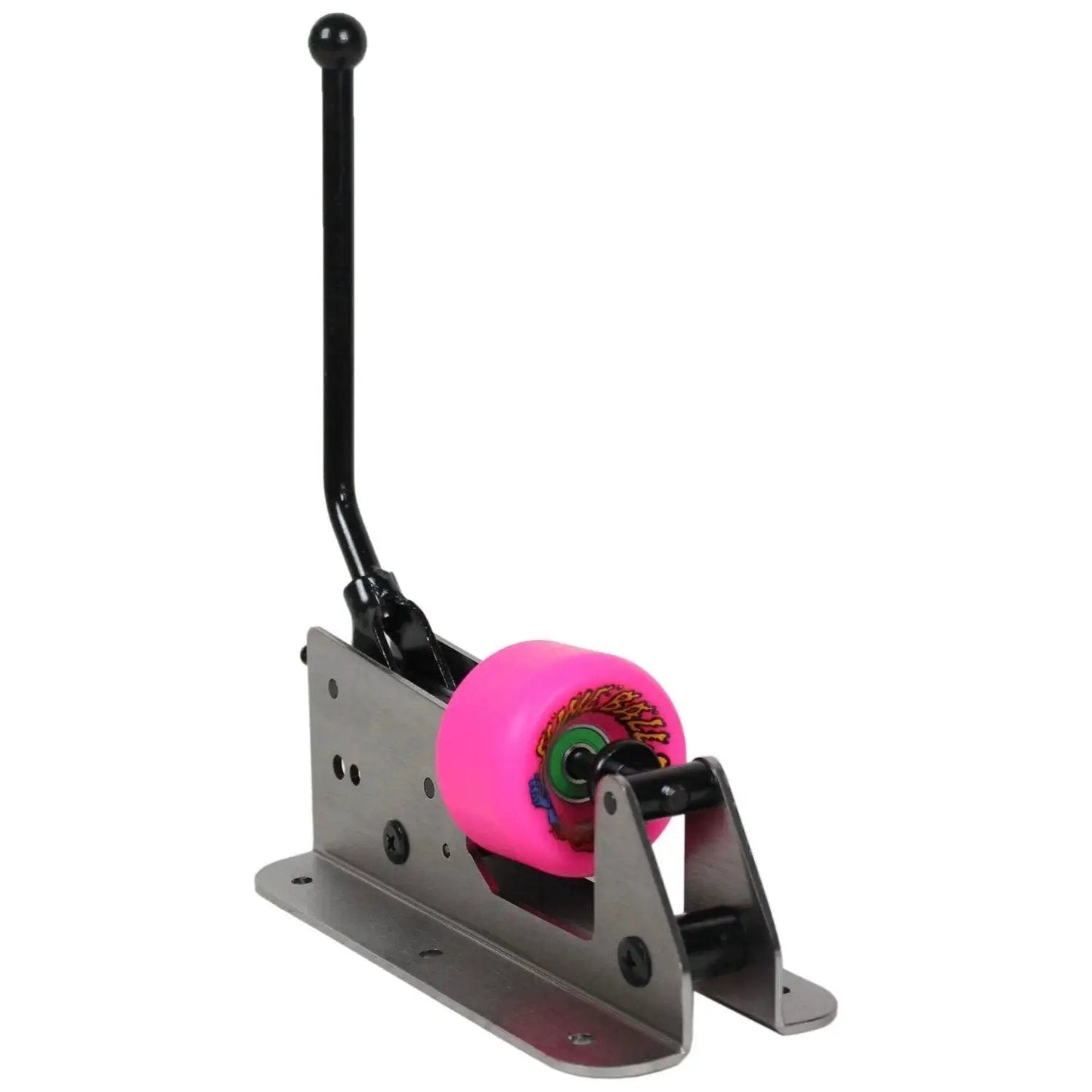 Bearings Press And Puller For Skateboard Inline Longboard Quad Caster And Cruiser Wheels with pink wheel installed