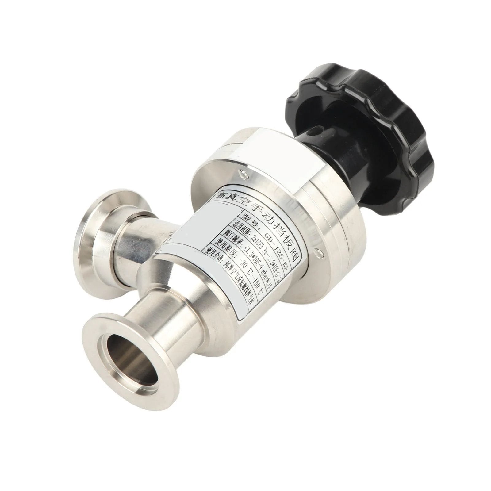 KF25 High Vacuum Manual Right Angle Bellows Isolation Valve In 304 Stainless Steel Pro Grade Build With Welded Bellows And Seat