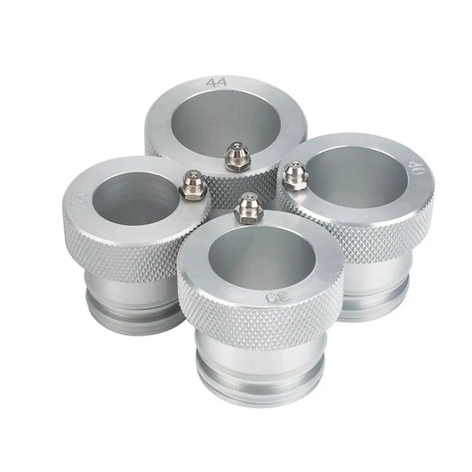 4 Piece Wheel Bearing Greaser Tools Set for Ranger 800 900 XP1000, Polaris UTVs, Can Am Maverick X3, 35mm to 44mm, 6063 Aluminum