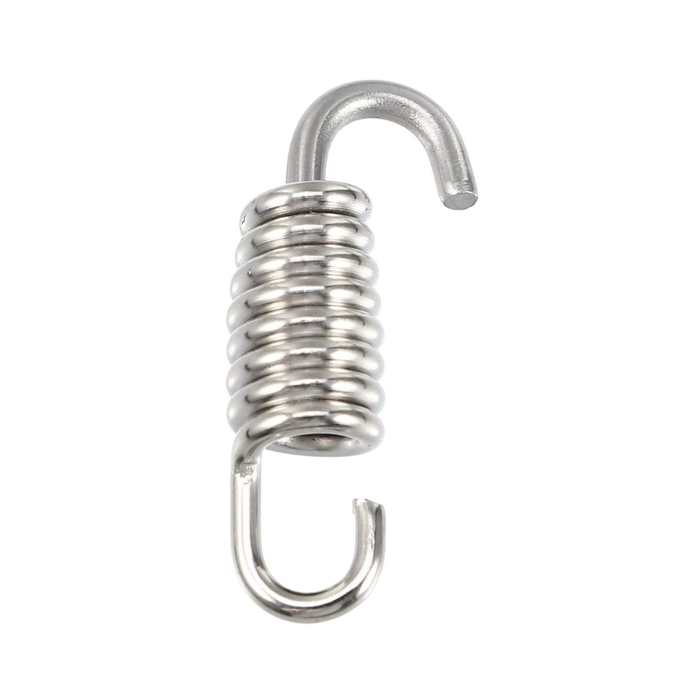 Two Pack Universal Motorcycle Exhaust Pipe Spring Set 43mm 1.69 Inch Stainless Steel Swivel Hook Design for Most Motorcycles Scooters ATVs Easy to Install and Durable Modified Accessory