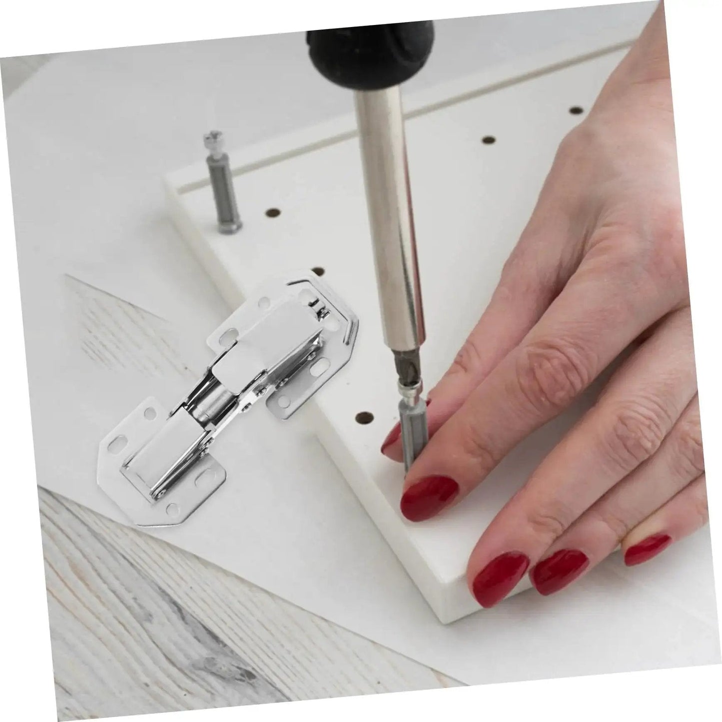 Concealed Inner Hinge Pair For Wardrobe Cabinets 2 Pack Durable Hydraulic Hinges With High Load Capacity Easy To Install