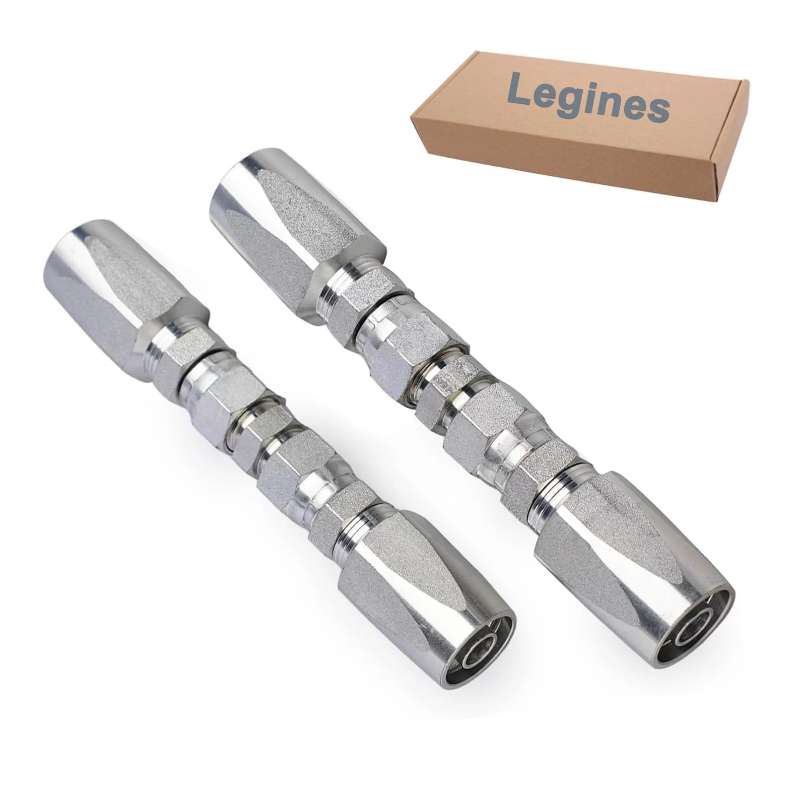 Half Inch Hydraulic Hose Repair Kit With Reusable Fittings For 4000 PSI Systems, Two Piece Set By Legines, includes fittings and box