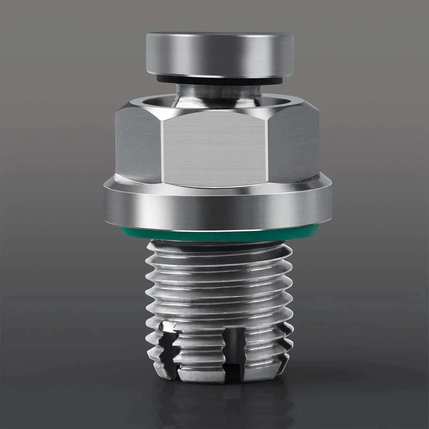 Oversize Piggyback M14.1-1.5 x 15mm Stainless Steel Oil Drain Plug Kit For Oil Pan Thread Repair Self-Tapping