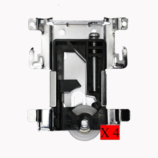 4 Piece Upgrade Sliding Door Roller Wheels For Wooden Doors With Bearings, Lower Wheel Runner Assembly, metal frame and wheel