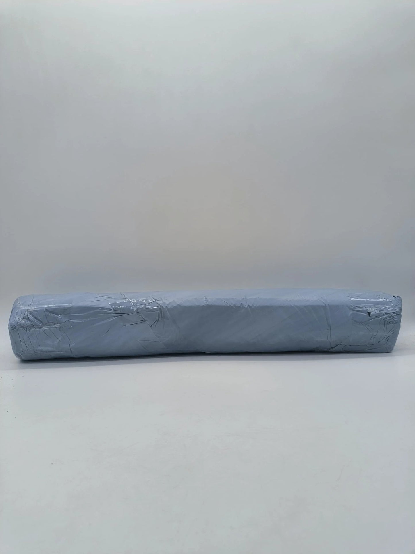 Ceramic Fiber Blanket Insulation Mat With Single Sided Aluminum Foil Facing 2300F Heat Shield, rolled and wrapped, front view.