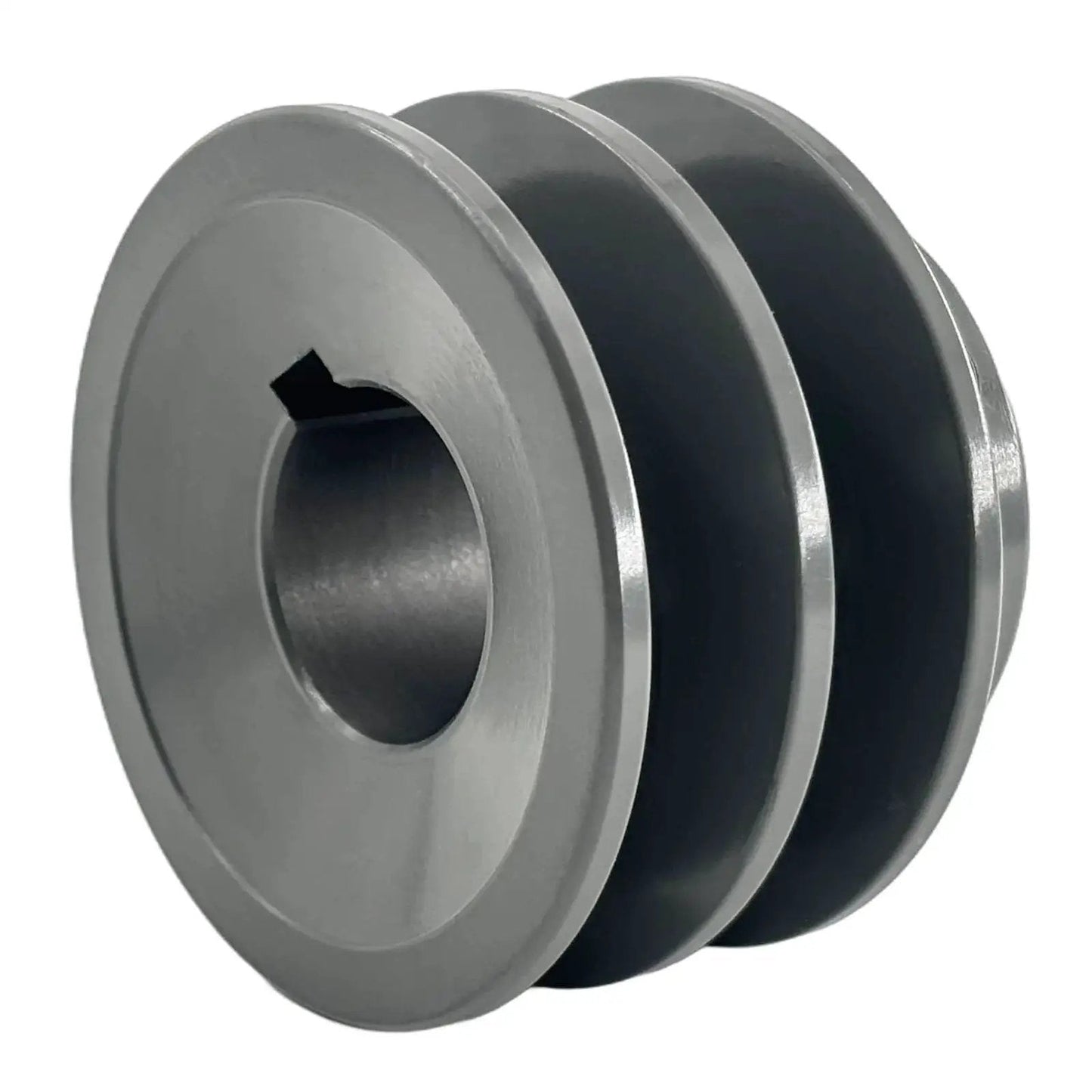 Double Groove V Belt Pulley for A AX 3L 4L Belts 2AK251 cast iron sheave with 1 inch bore and 2.55 inch outside diameter