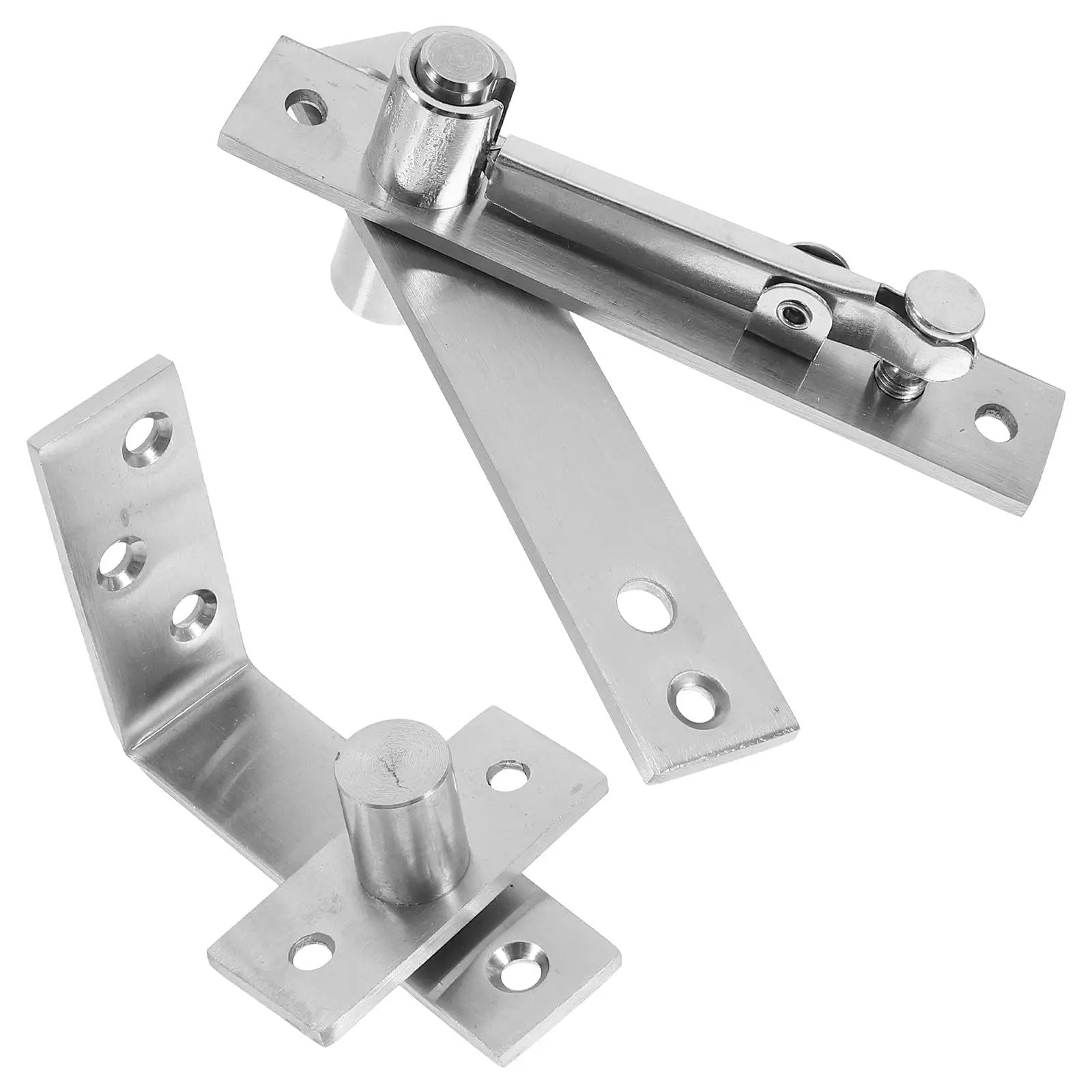 Beefy Heavy Duty Stainless Steel Pivot Door Hinges For Hidden Cabinets And Bookcases BEBEMOKO Invisible Swivel Hinges Set Of 2