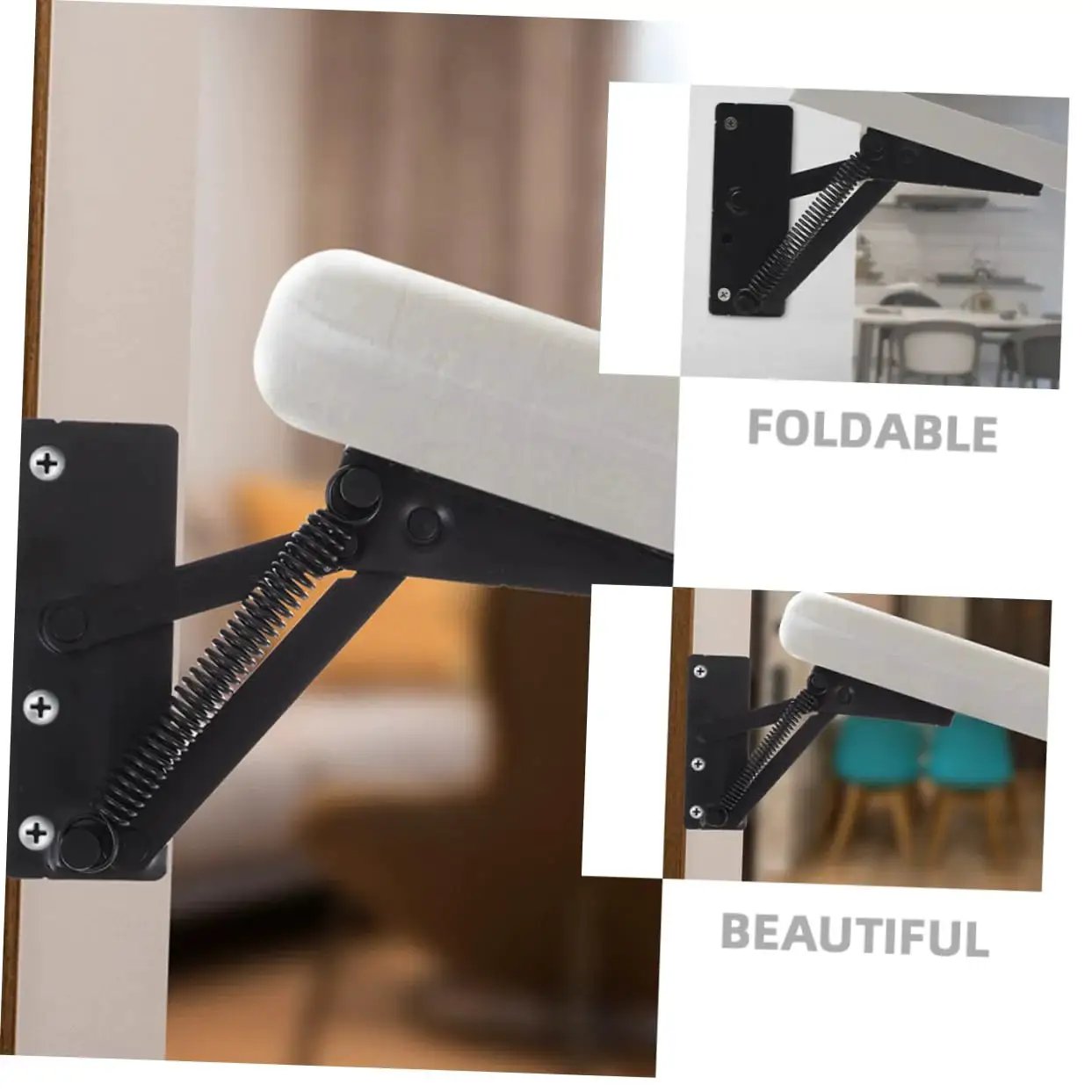 Heavy Duty 2 Pack Folding Hinge Lifting Brackets For Sofas, Beds, And Cabinet Doors With High Load Capacity Foldable Design