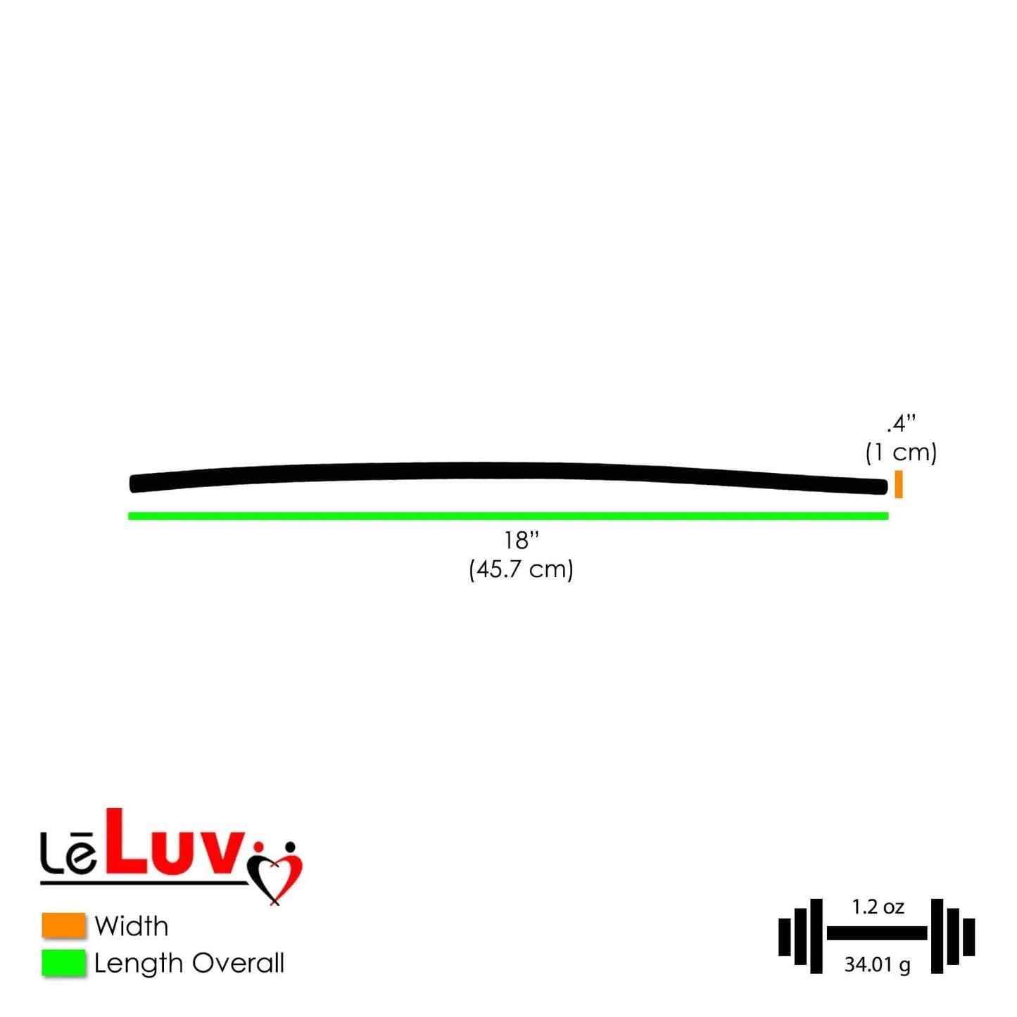 Diagram showing Ultima Black Manual Vacuum Pump hose with dimensions: 18 inches long, 0.4 inches wide, weight 1.2 oz.