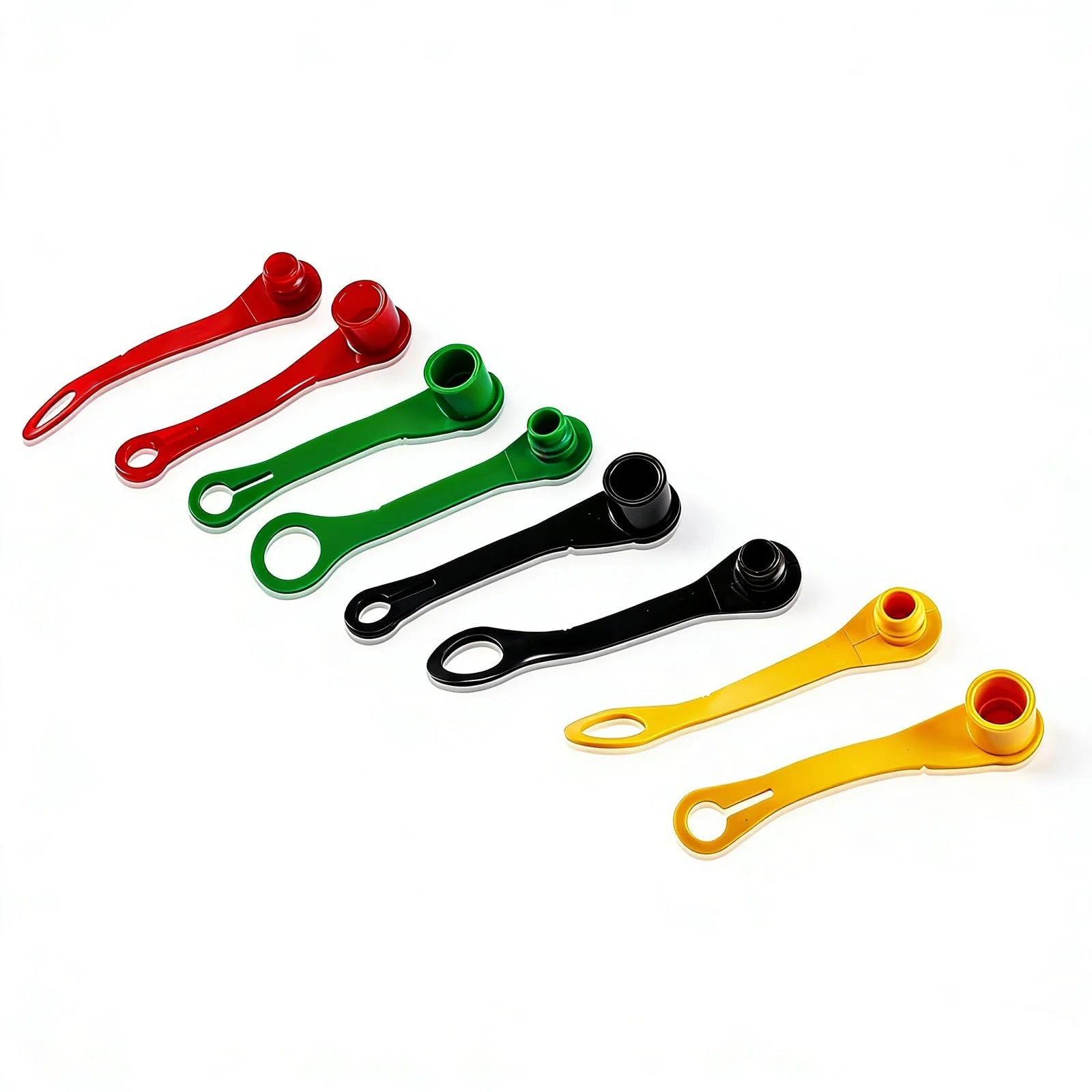 8 Piece Hydraulic Fitting Coupler Protective Covers Set For John Deere Tractors Black Yellow Green Red No Nonsense Multi Color Caps