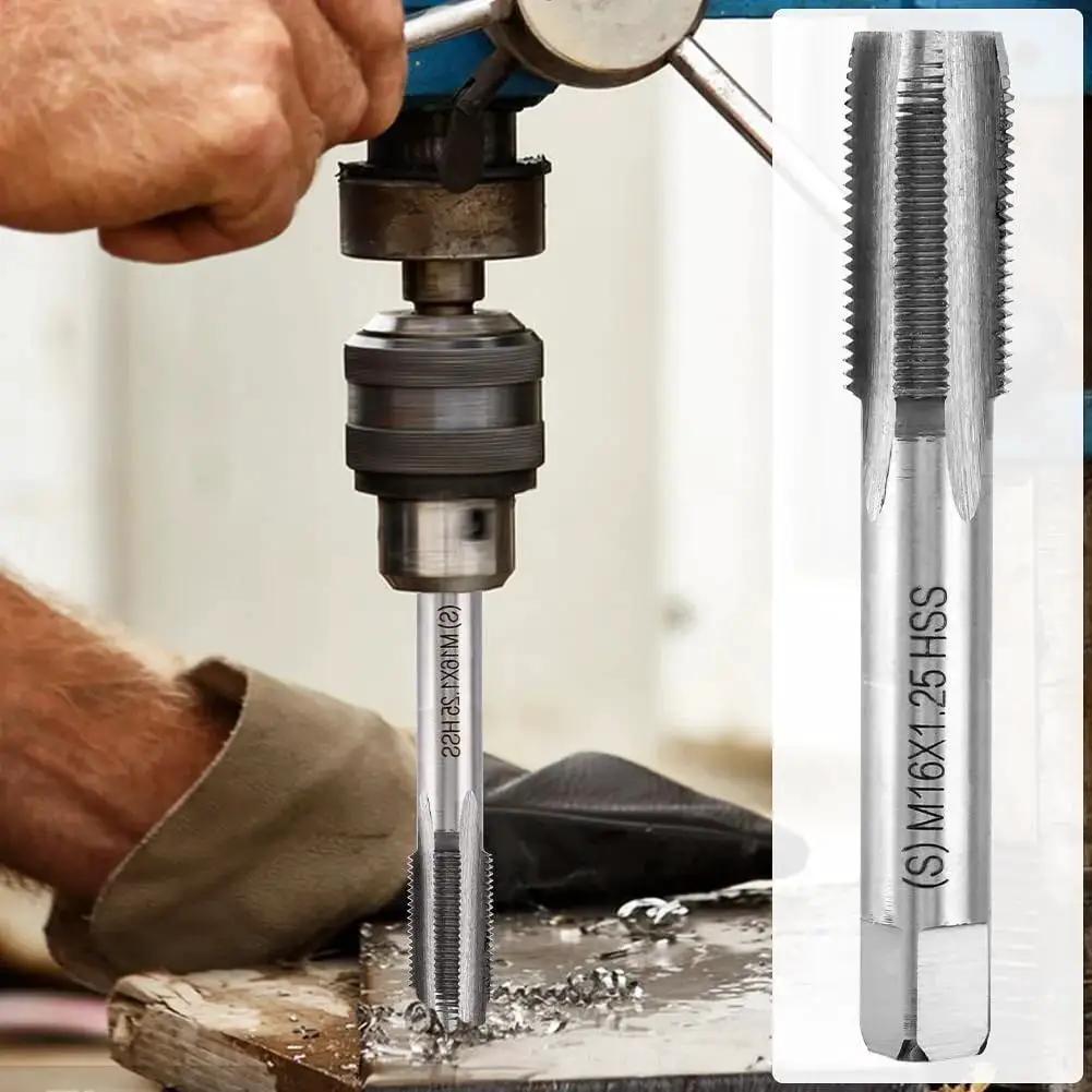 Spark Plug Thread Repair Kit With 10 Inserts And Tap For M14x1.25 being used in a drill for thread repair