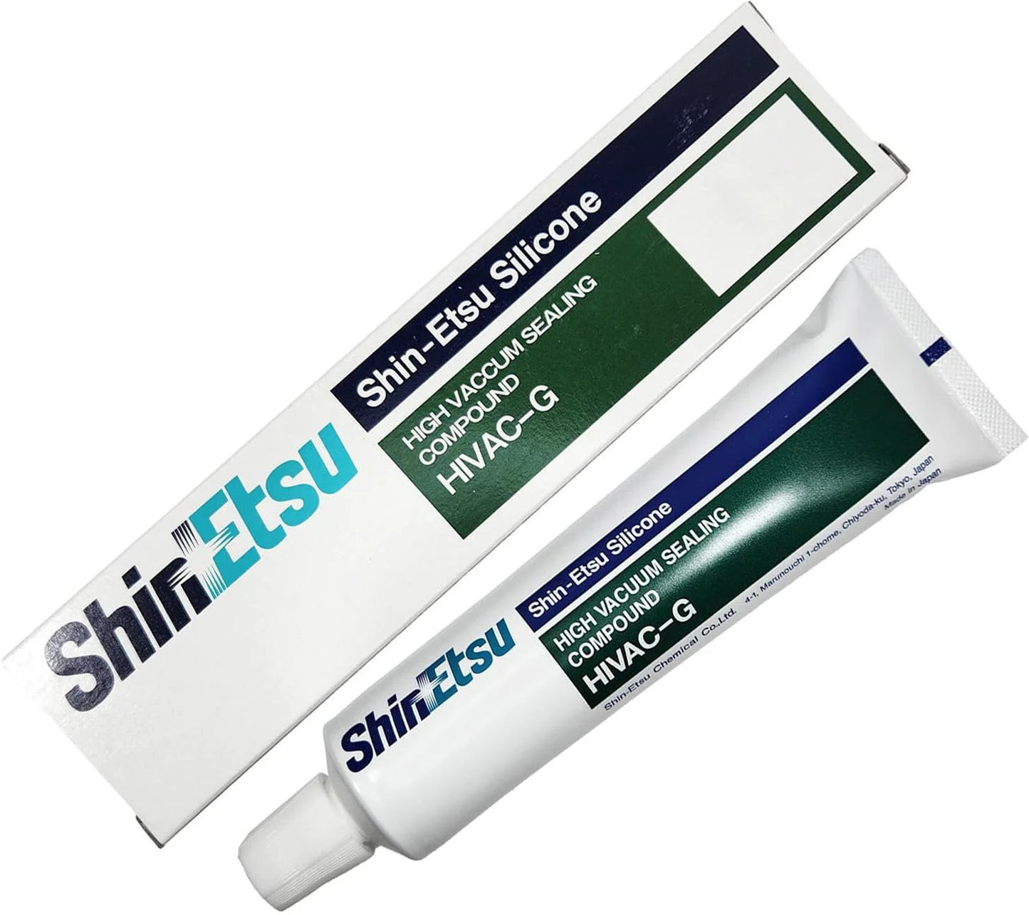 Tube and box of HIVAC G Silicone High Vacuum Grease For Dielectric Seals And Vacuum Equipment 3.5 oz 100 g by ShinEtsu