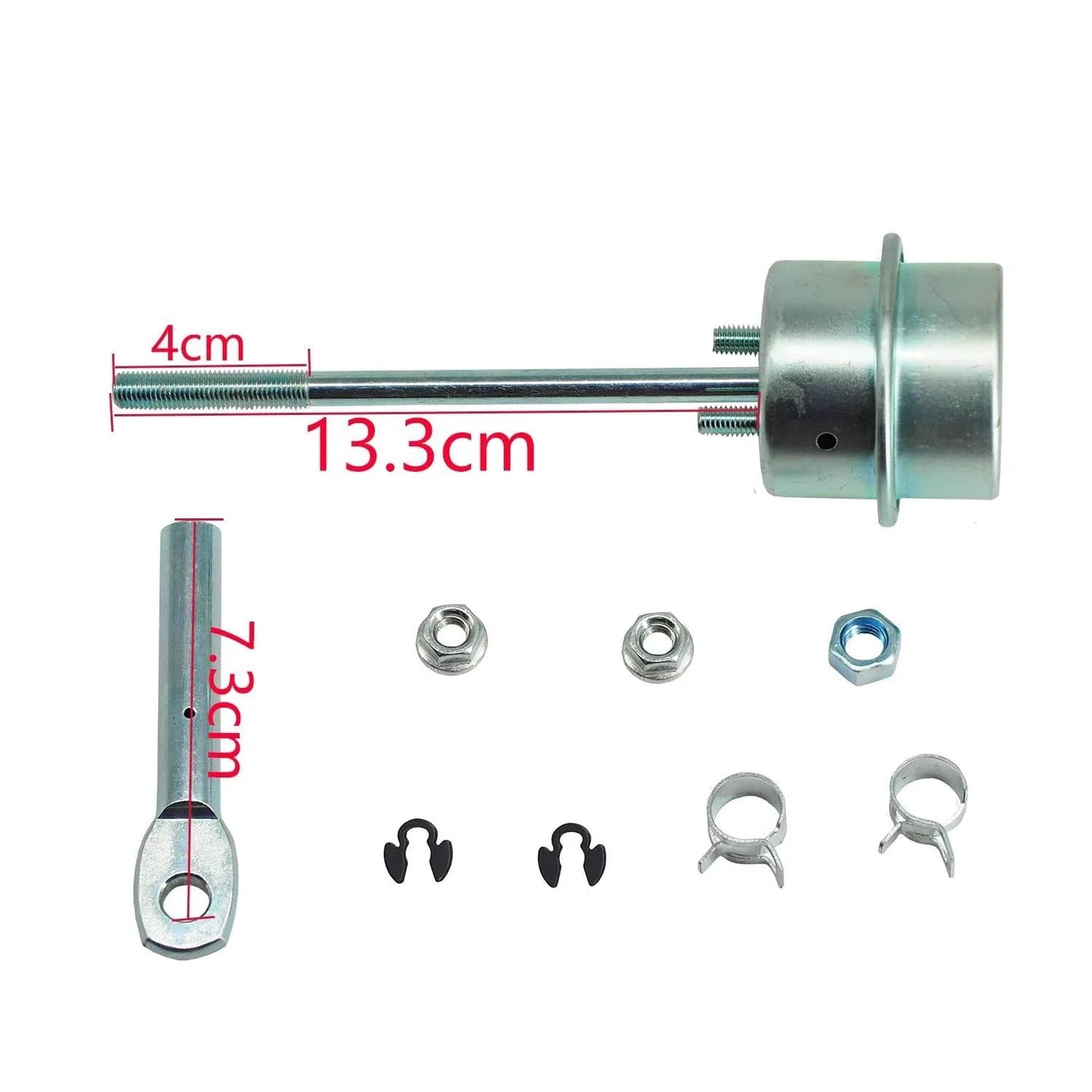 Upgrade Turbo Wastegate Vacuum Actuator For Holset Turbos HX35 HX35W HX40 HX40W with assembly components shown