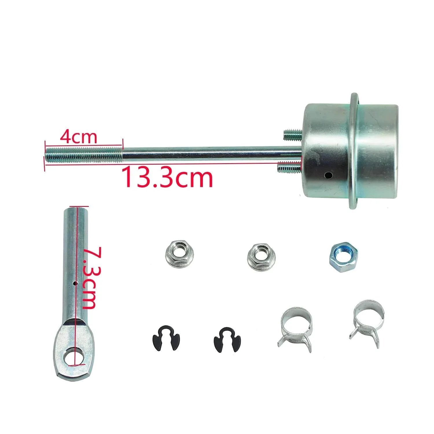 Upgrade Turbo Wastegate Vacuum Actuator For Holset Turbos HX35 HX35W HX40 HX40W with assembly components shown