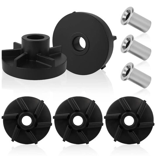 3 Set 3587 Standard Magnetic Impeller And 3220 Bearing Sleeve Replacement Pack For Grindmaster Crathco Dispensers, black nylon and steel