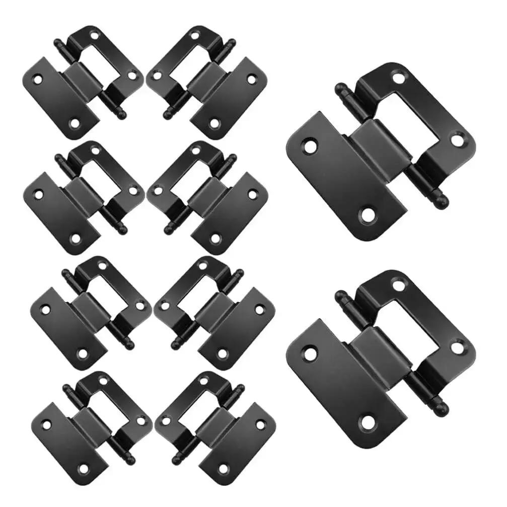 Beefy 10 Pack Cabinet Door Hinges For Residential Doors Built From Solid Iron With Smooth Burr Free Edges High Load Bearing
