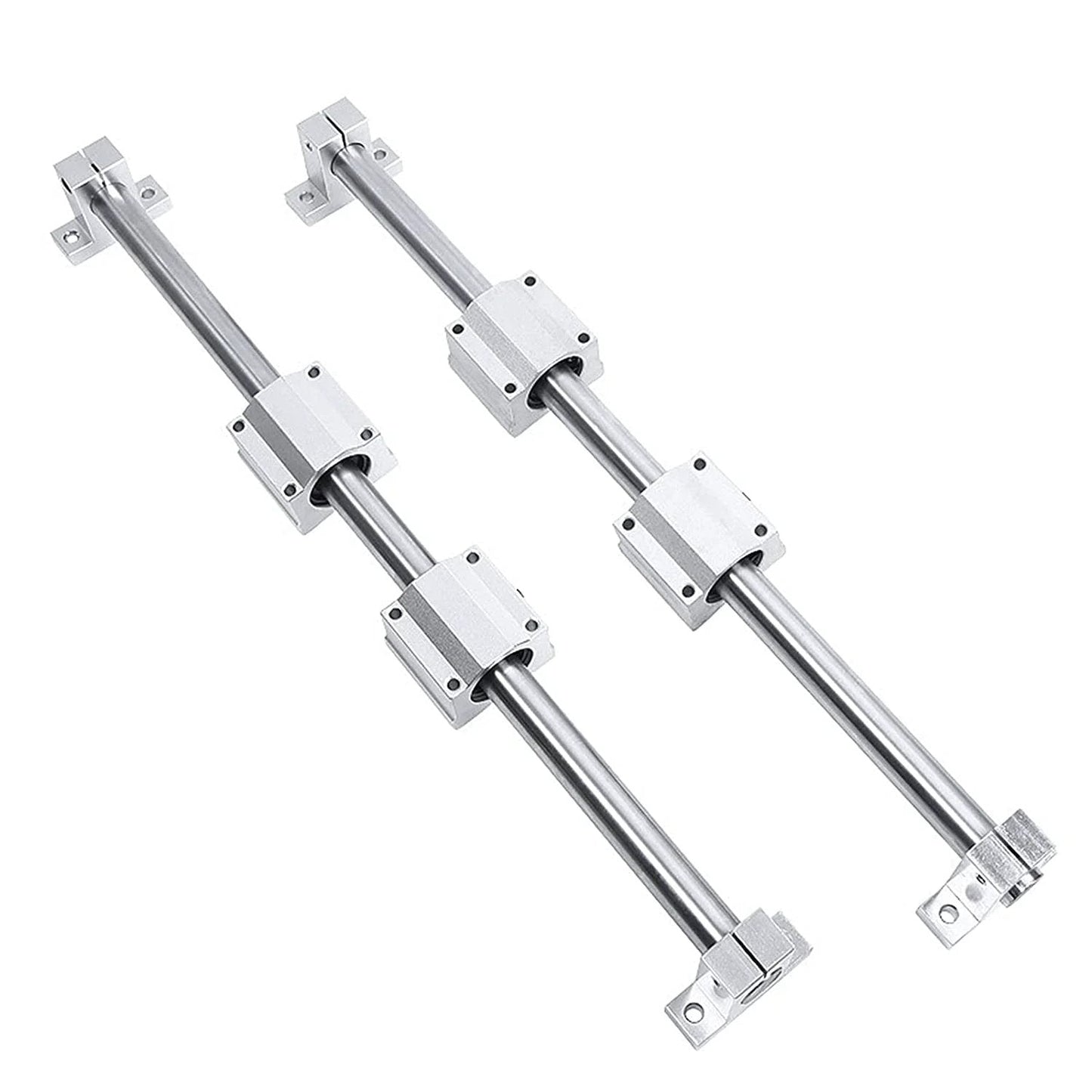 600mm Linear Rail And Shaft Set With 12mm Ball Bearing Slides For Precision Equipment 2 Pieces By CHUANGNENG Smooth Quiet Pro Grade Linear Motion Guide Kit Built From Steel And Aluminum Alloy