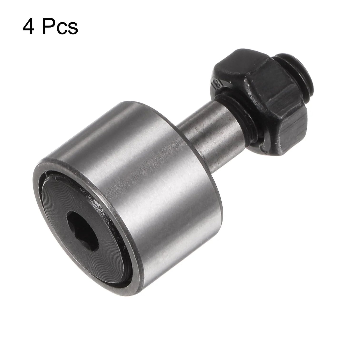 Cam Follower Needle Roller Bearing Set CF6 KR16 4 Pack M6x1 Thread 16mm Roller Diameter Stud Type 9mm Width