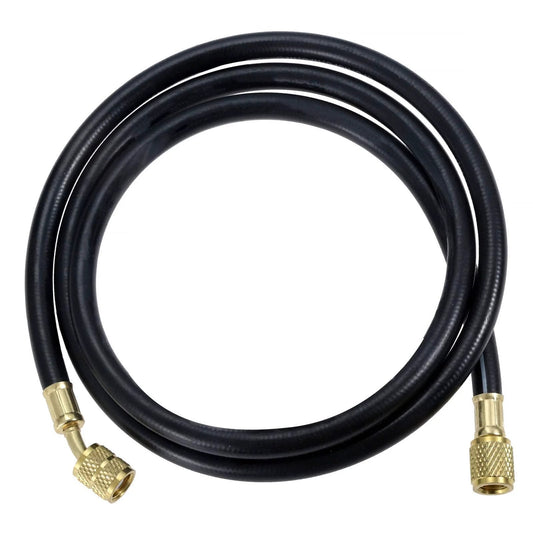 Pro Grade Heavy Duty R410A Refrigerant Charging Hose Set, 59 Inch Length With Quarter Inch SAE Female Flare, 800 PSI Working Pressure, 4000 PSI Burst, Compatible With R410A R22 R134A R12 R502 Air Conditioning Systems, Easy DIY, coiled view