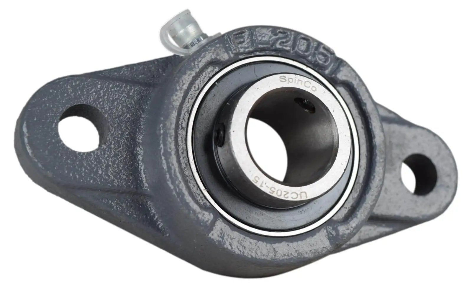 15/16 Inch Two Bolt Flange Bearing With Set Screws UCFL205-15 Cast Iron Housing Grease Zerk