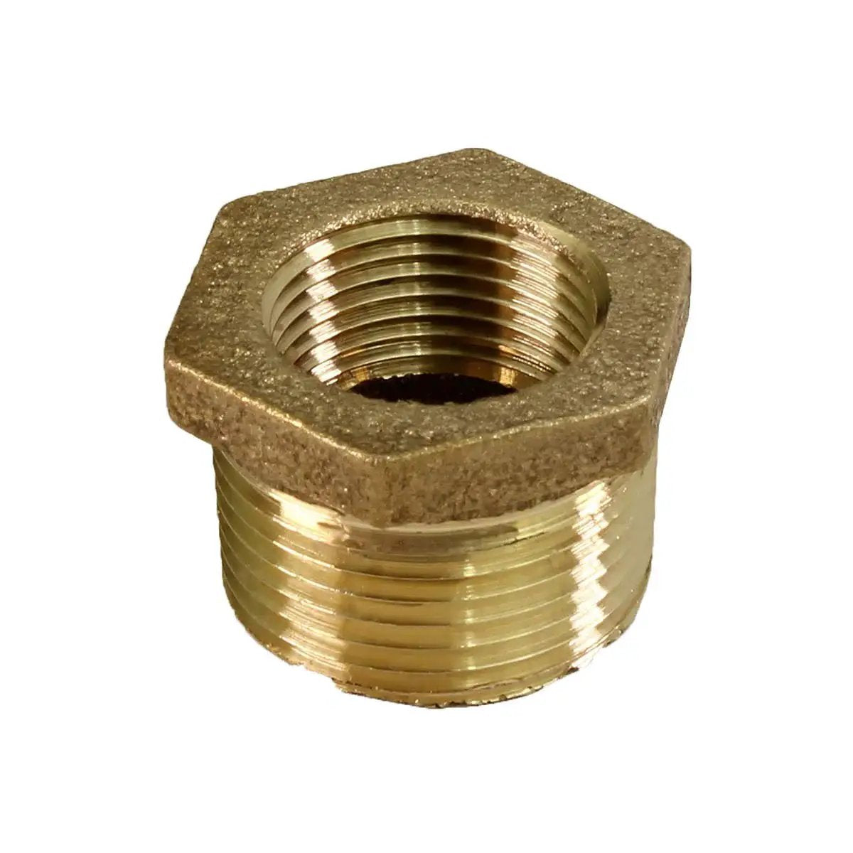 1 1/4 Inch Male NPT To 1 Inch Female NPT Brass Bushing With Hex Head Budget-Friendly Lead Free Fitting