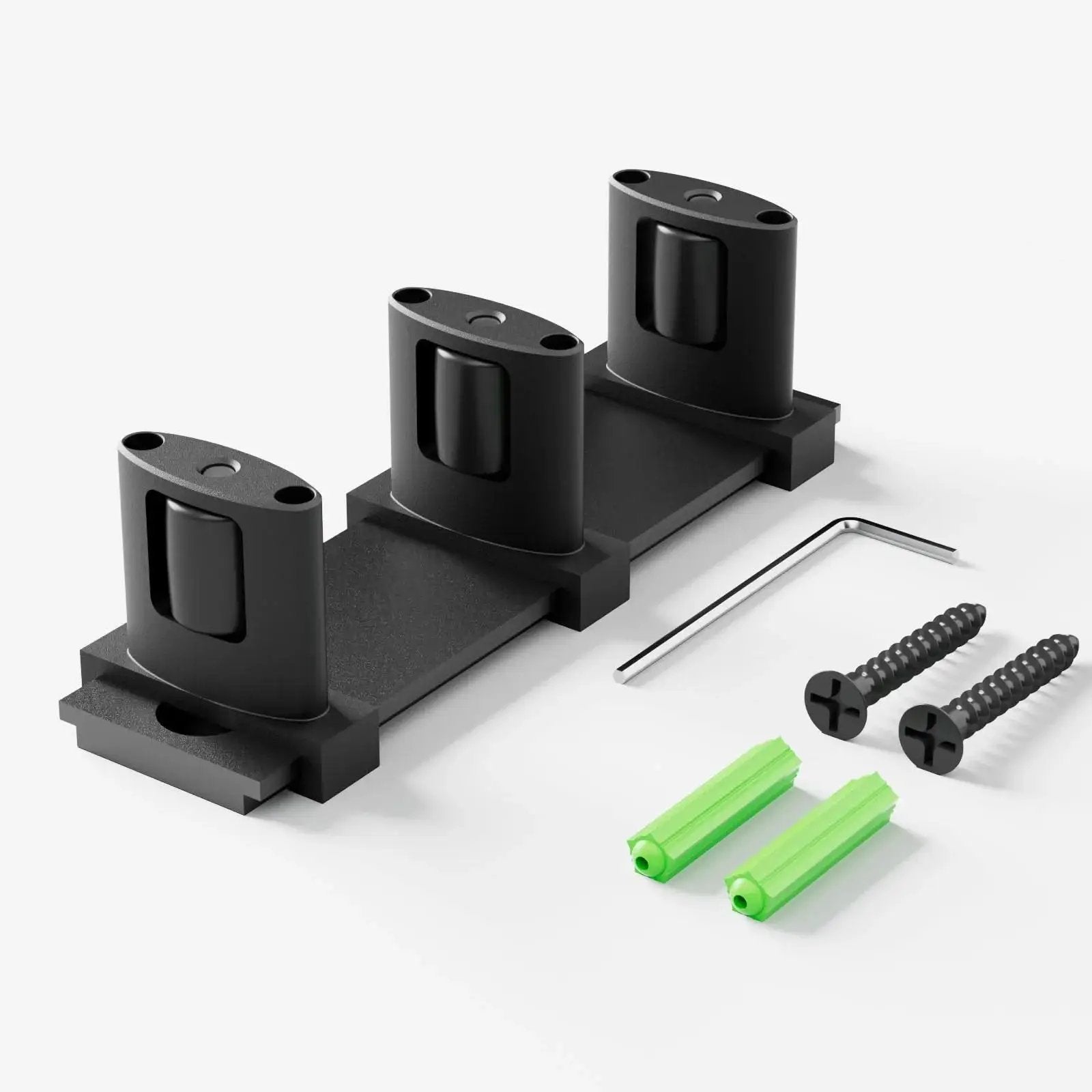 Adjustable Three Roller Sliding Closet Door Floor Guide For Bypass Double Doors Black Floor Mount Barn Door Bottom Guide With Concealed Pulleys