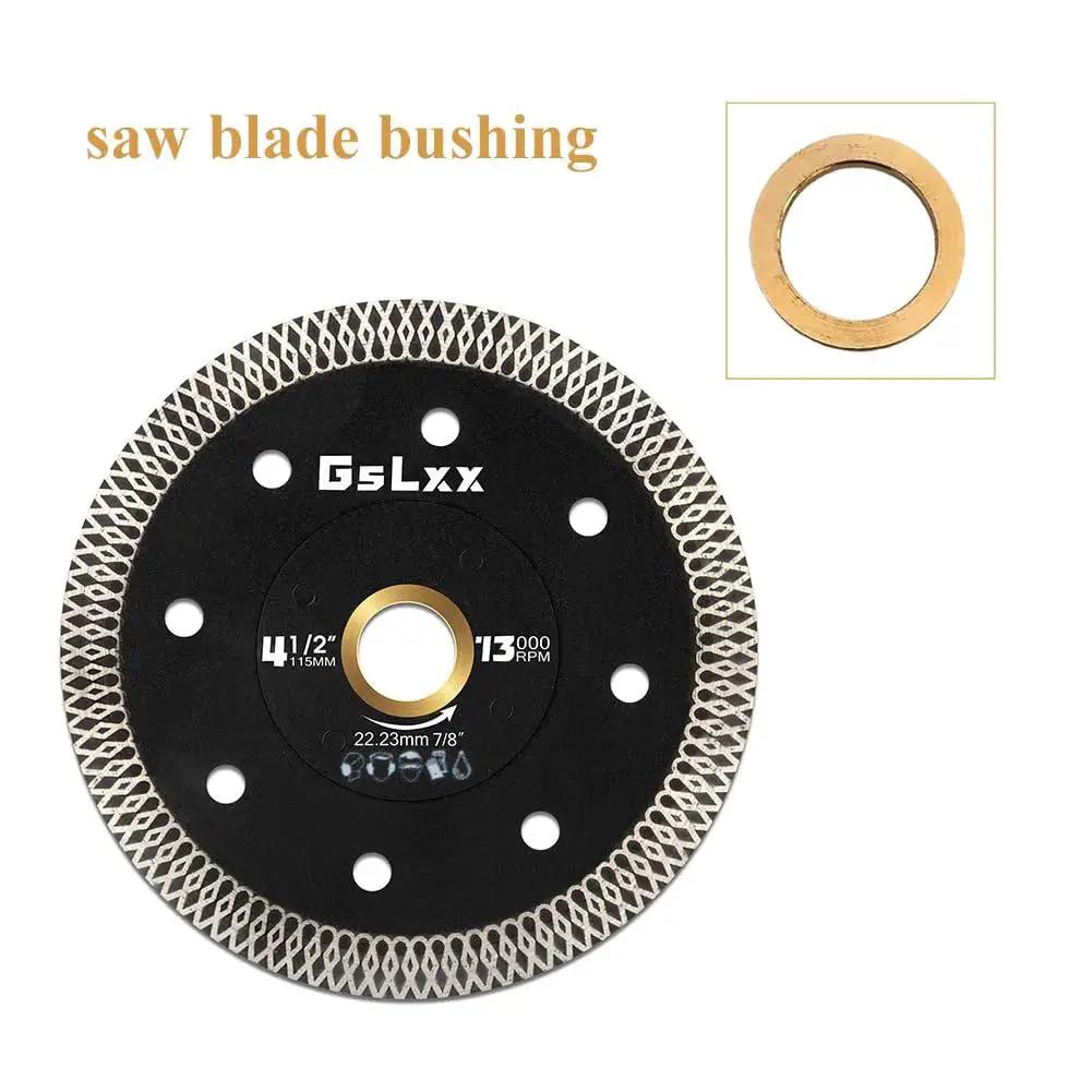 Brass Arbor Reducer Bushings 1 Inch To Five Eighths Inch 1.5mm Thick Four Pack for diamond saw blade