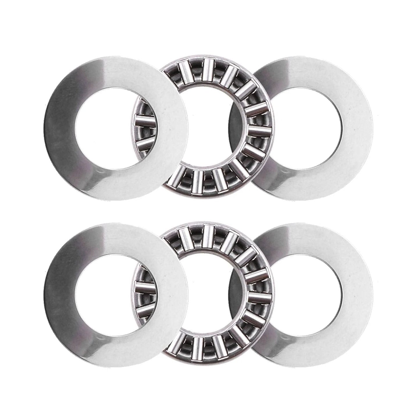 Front view of TC815 Thrust Needle Roller Bearings With TRA815 Washers Two Sets Include Two Bearings And Four Washers For Precision Machinery