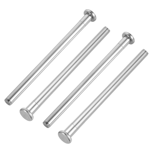 Four Pack Three Point Five Inch Door Hinge Pins Stainless Steel Replacement Kit For Interior Doors DIY Ready Hinge Bushing Repair Set