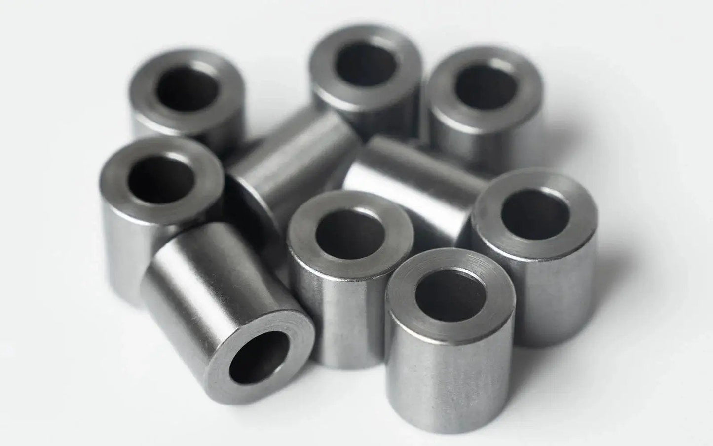 Steel Spacer 1 Inch OD x 1/2 Inch ID Round Unthreaded Standoff Bushing 2 Inch Length 5 Pack for 1/2 or M12 Bolts in pile