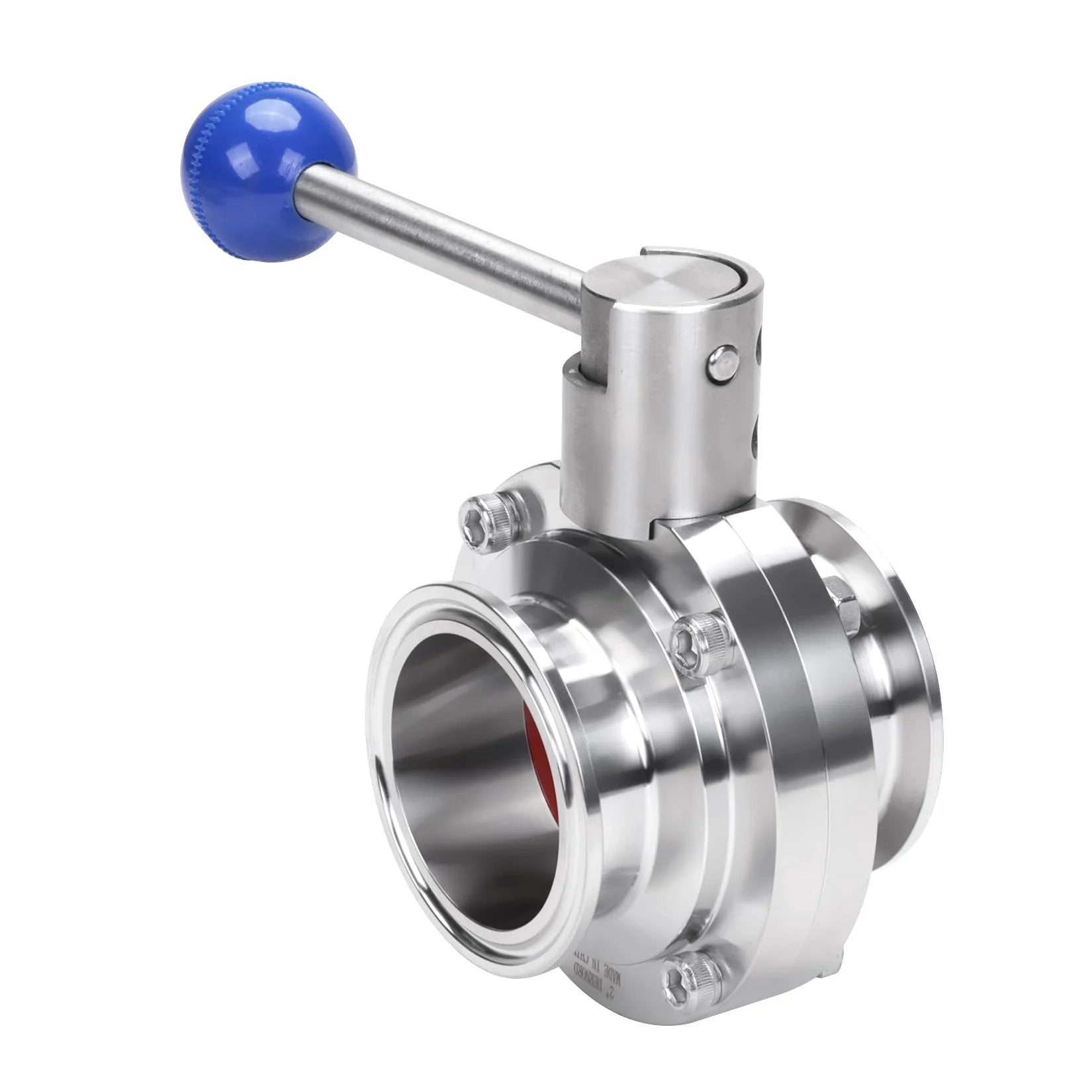 Two Inch Heavy Duty Tri Clamp Sanitary Butterfly Valve With Pull Handle Stainless Steel 304 2 Pack Clover Clamp Style