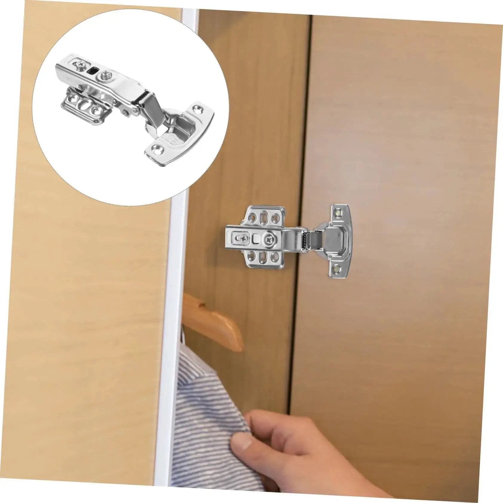 Stainless Steel Cabinet Hinges 12 Pack Heavy Duty Door Hinge Set For Kitchen Cabinets Rust Resistant Built To Last