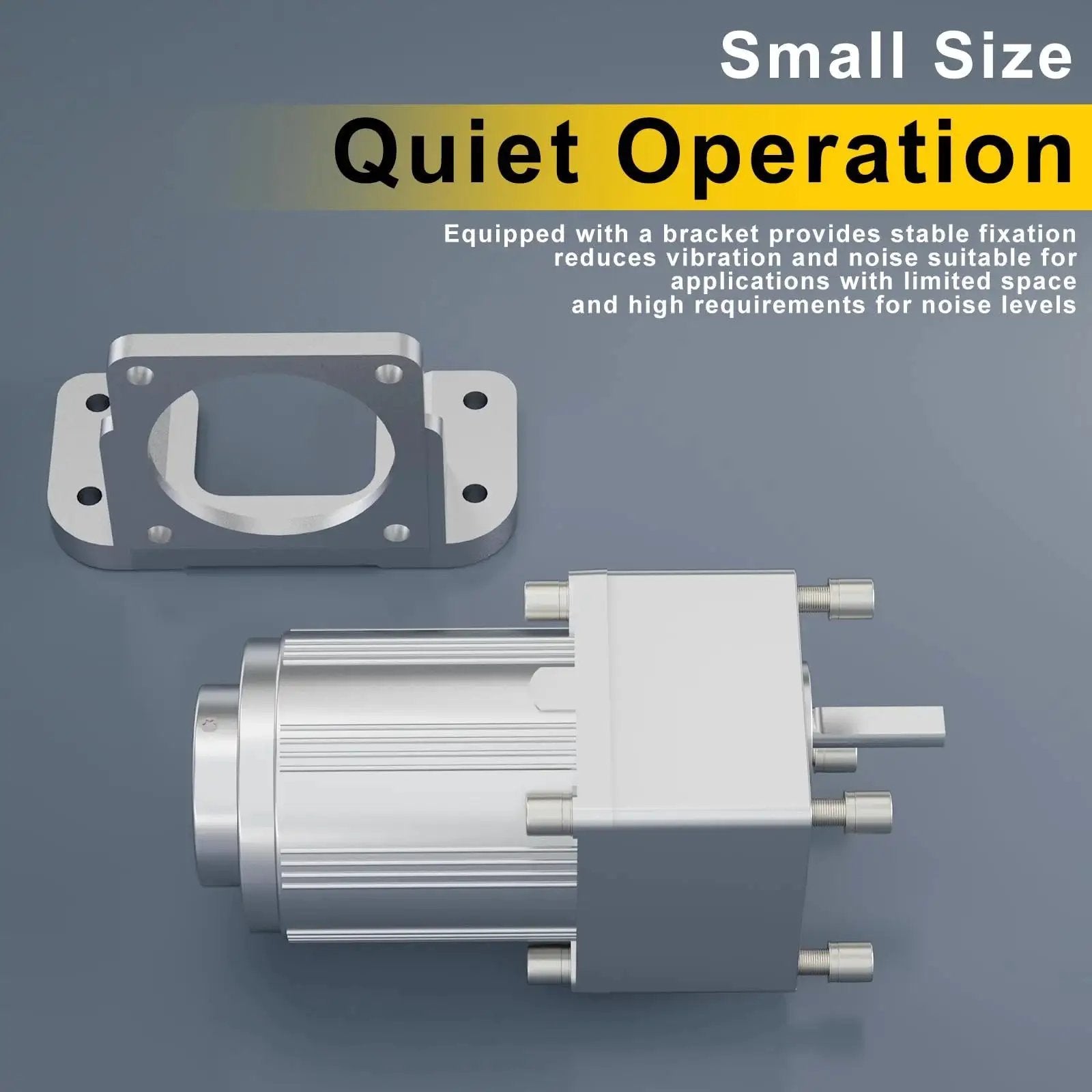 6W 110V Reversible AC Motor With 450 RPM Gear Reducer And 3 To 1 Gear Reduction, small size motor and mounting bracket for medical equipment