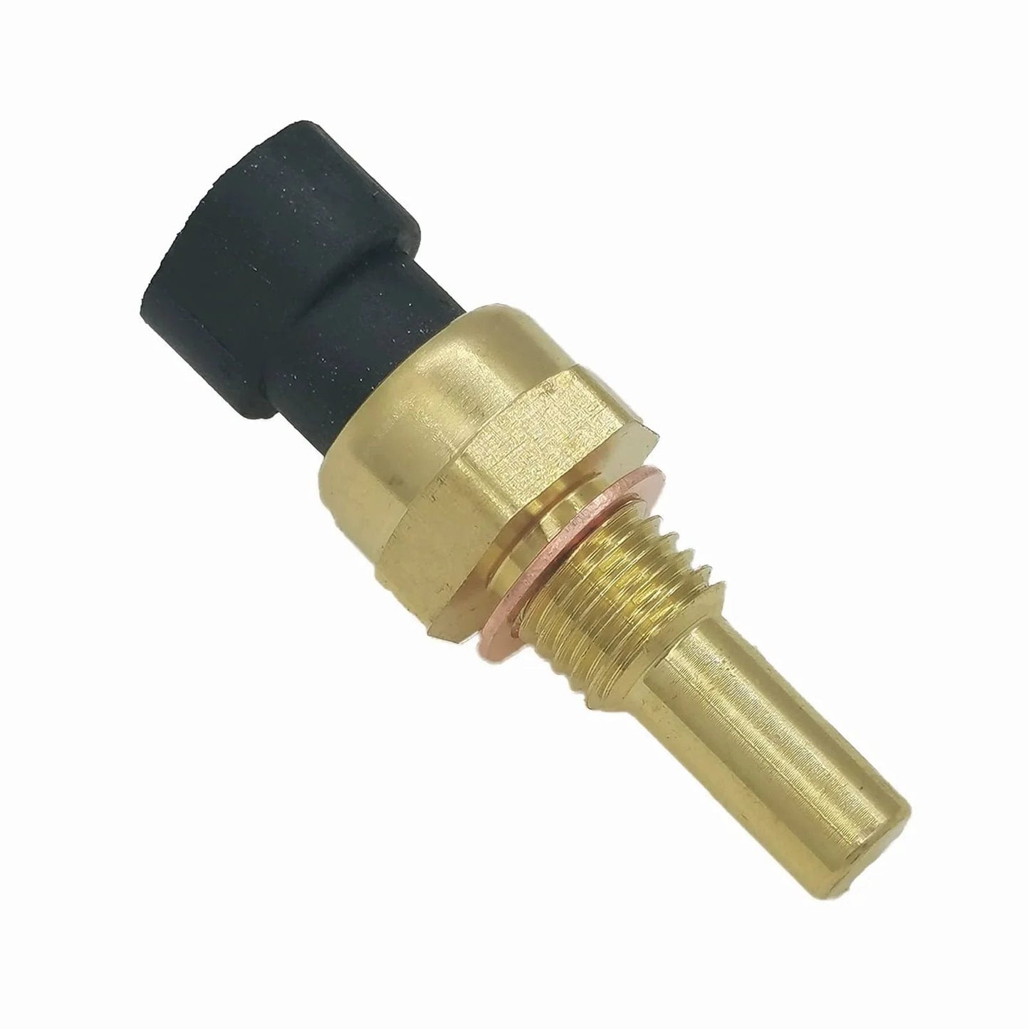 Engine Water Coolant Temperature Sensor 213-4514 OE Replacement for Chevy and GMC Trucks and SUVs, brass with connector.