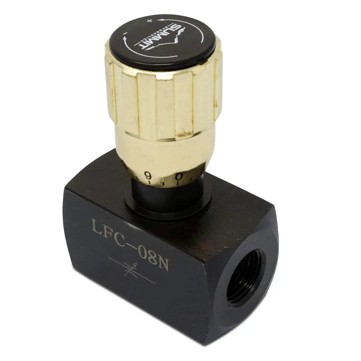 High Flow Hydraulic Needle Valve For Precise Flow Control And Shut Off In Either Direction With Half Inch NPT Ports Summit Hydraulics