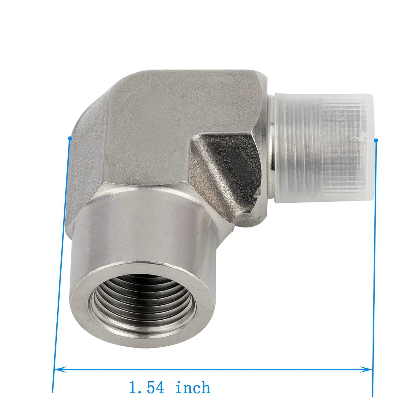 Stainless Steel 304 Forged Pipe Fitting 90 Degree Street Elbow 1/4 NPT Female To 1/4 NPT Male Built Tough High Pressure