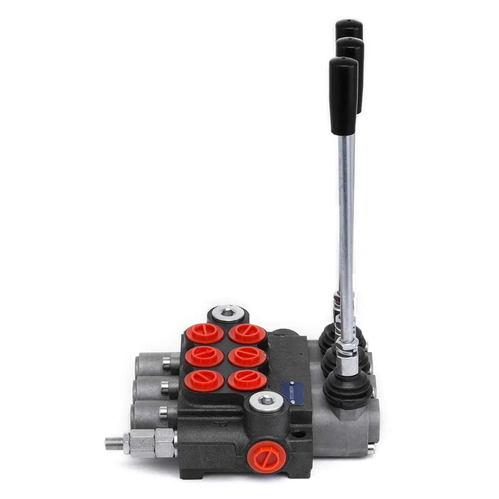 Three Spool Hydraulic Control Valve 11 GPM Double Acting Directional Valve For Tractors And Loaders With Cast Iron Body 3600 PSI Relief