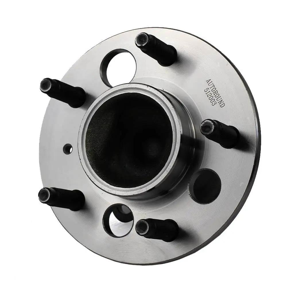 Rear Wheel Hub and Bearing Assembly with ABS for Buick LeSabre Lucerne Park Avenue Riviera, Cadillac DeVille shown in close-up view