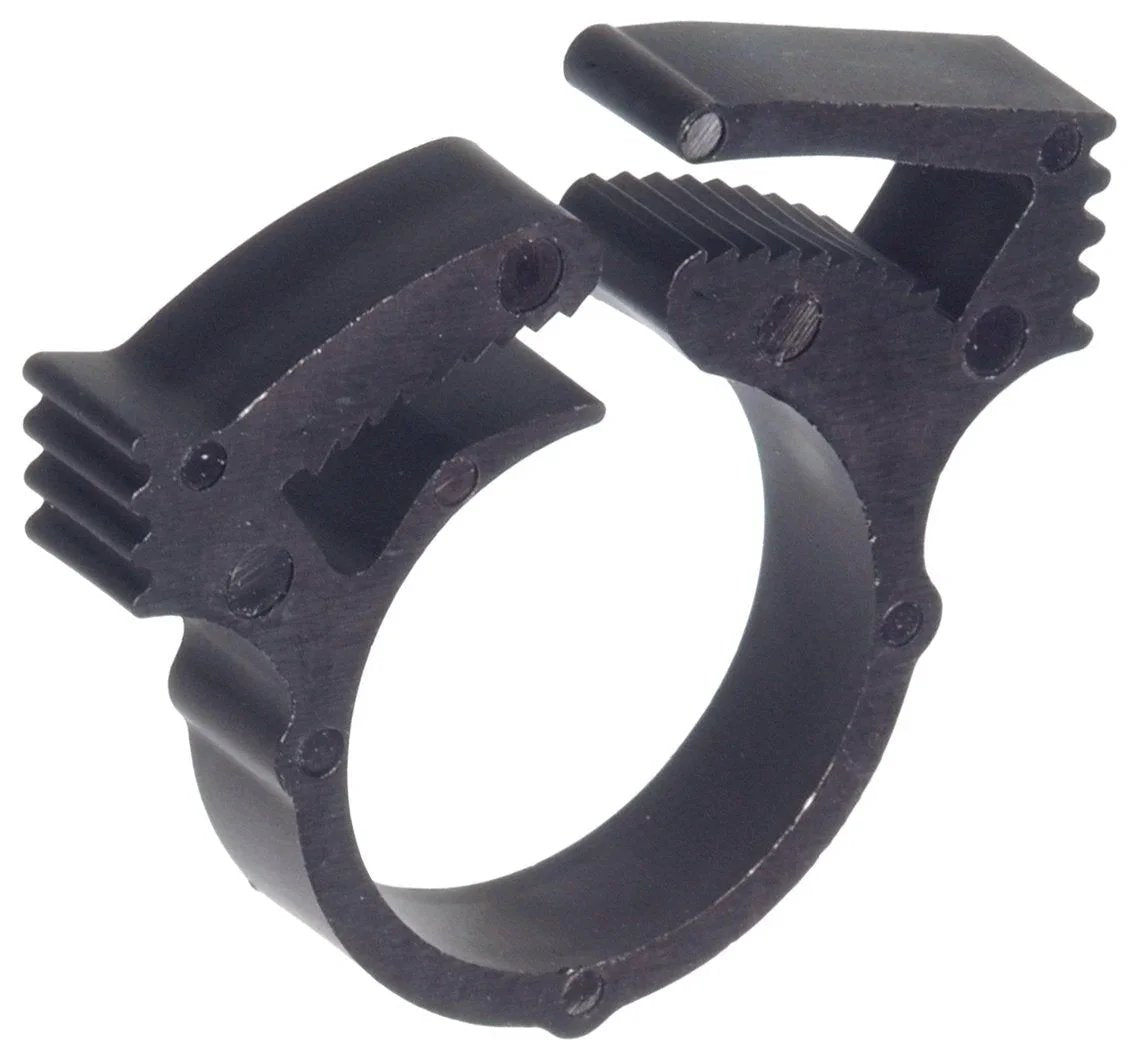 Snapper Hose Clamp Set 13/32 To 29/64 Inch Range One Hand Installation 15 Pack shown in close-up view