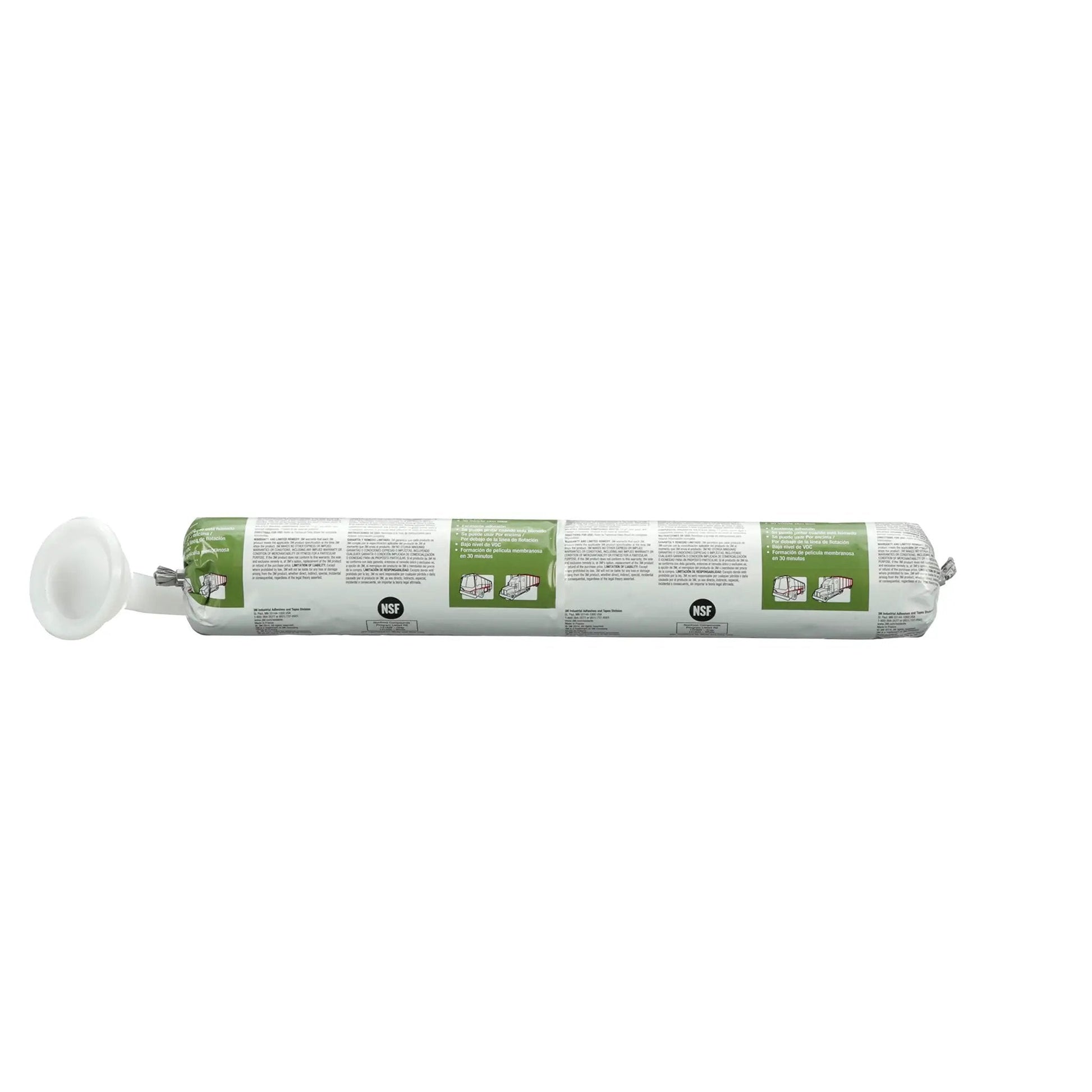 Adhesive 760 UV SMP Sealant, side view of gray 600 mL sausage pack, high-performance for industrial, transportation, construction use