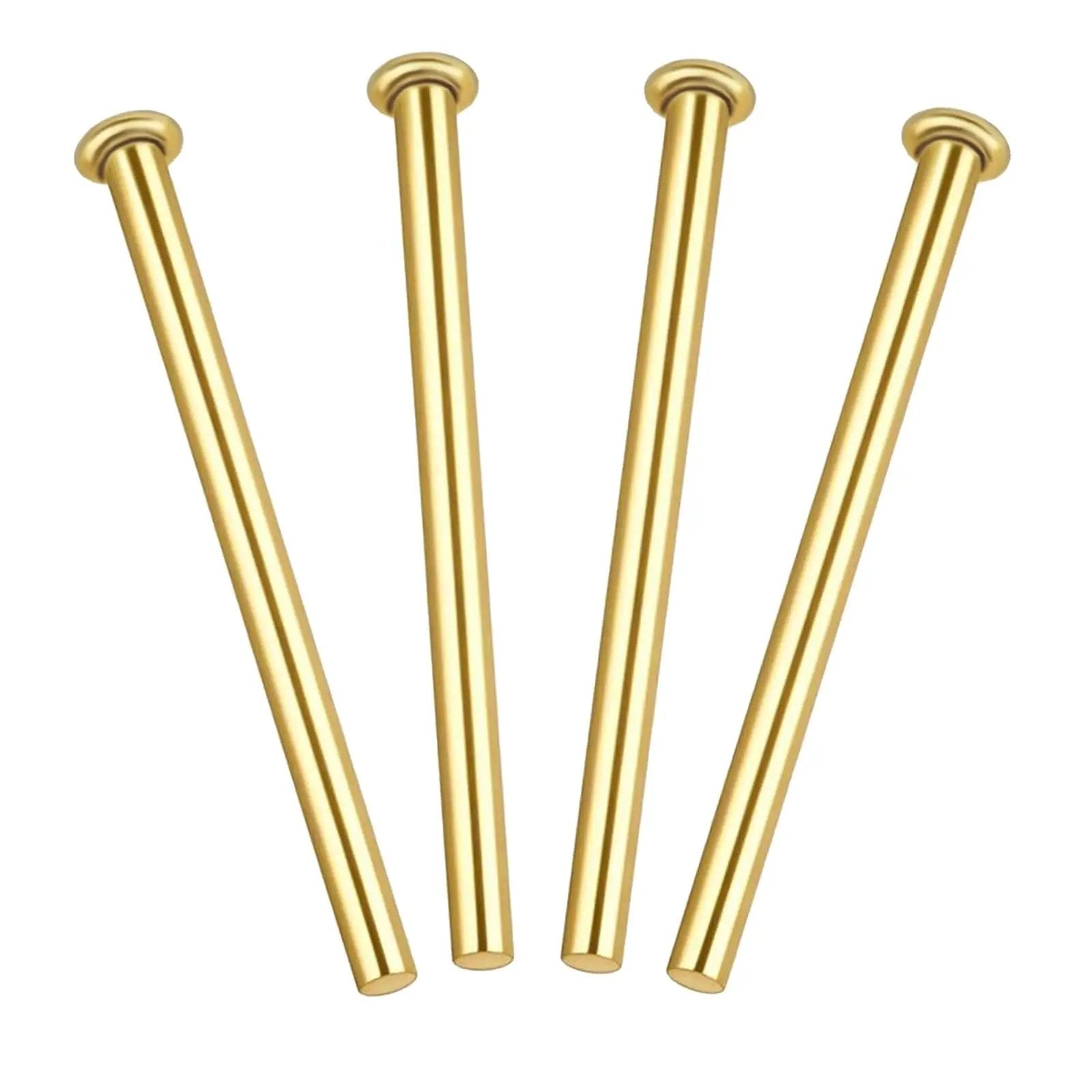 Four Pack Three Point Five Inch Interior Door Hinge Pins Stainless Steel Self Closing Security Pins for Replacing Internal Safety Hinges
