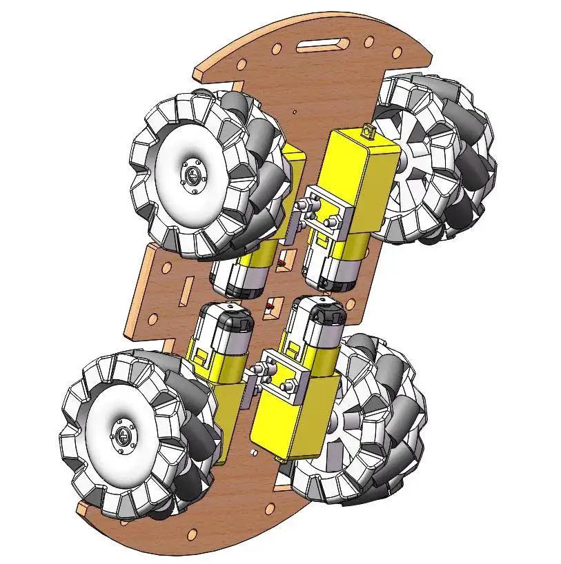 DIY 4WD Remote Control Car Kit for Kids Ages 6 7 8 9 10 11 12 Build Your Own Robotic Car With 68mm Mecanum Wheels