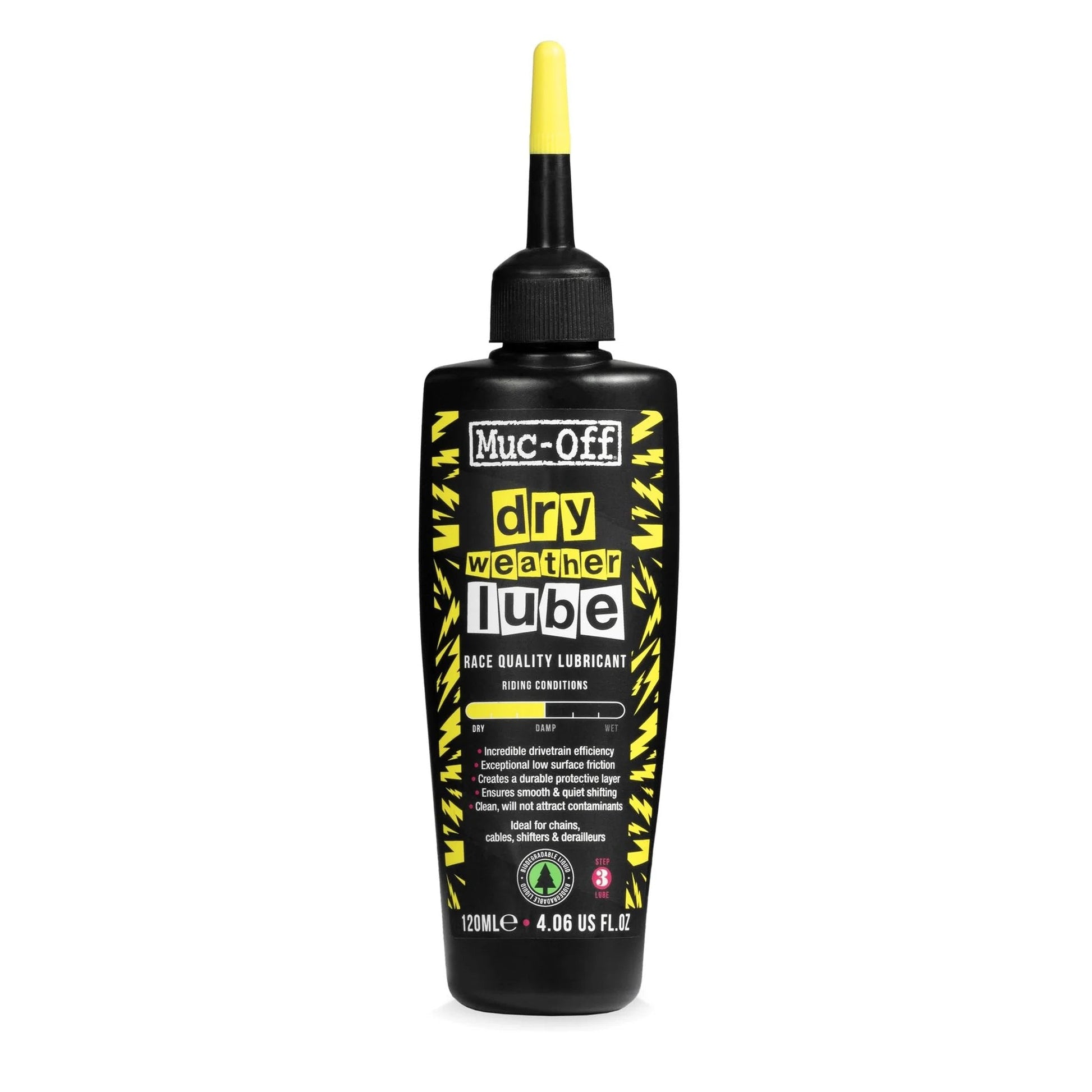 Bottle of Bio Dry Wax Based Bike Chain Lube 50ml With Pipette System for Easy Application Ultra Slick and Long Lasting Lubrication