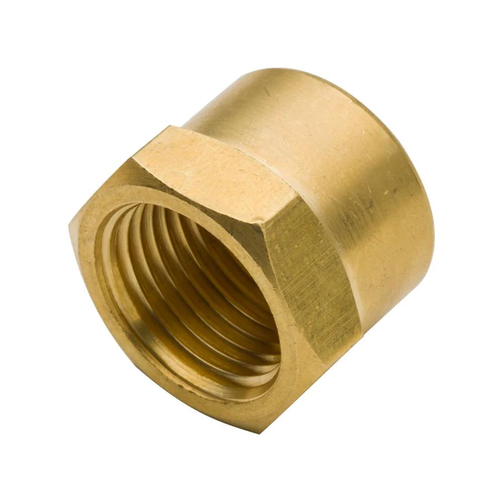 Three Quarter Inch NPT Female Brass Pipe Cap Hex Head Fitting For Terminating Three Quarter Inch NPT Male Pipe Or Fitting With Durable Brass Construction Ideal For LP Gas Natural Gas Refrigeration And Hydraulic Systems Vis