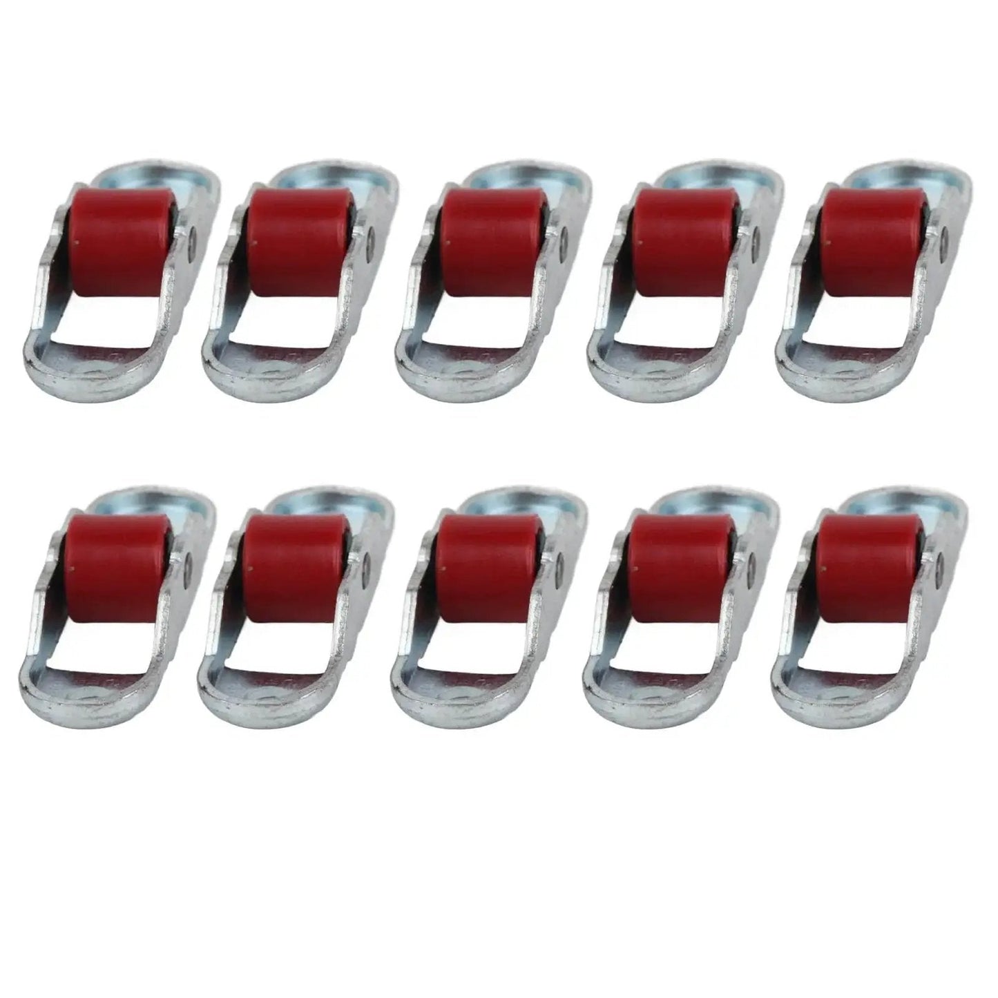 Sliding Window Pulley Roller Set 10 Pieces Durable Stainless Steel With Base For Cabinets And Doors Silent Jam Free