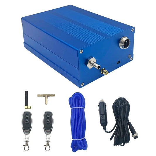 Blue Valvetronic Exhaust Cutout Valve Controller Box Kit Replacement Controller For Vacuum Pump System With Remote Control