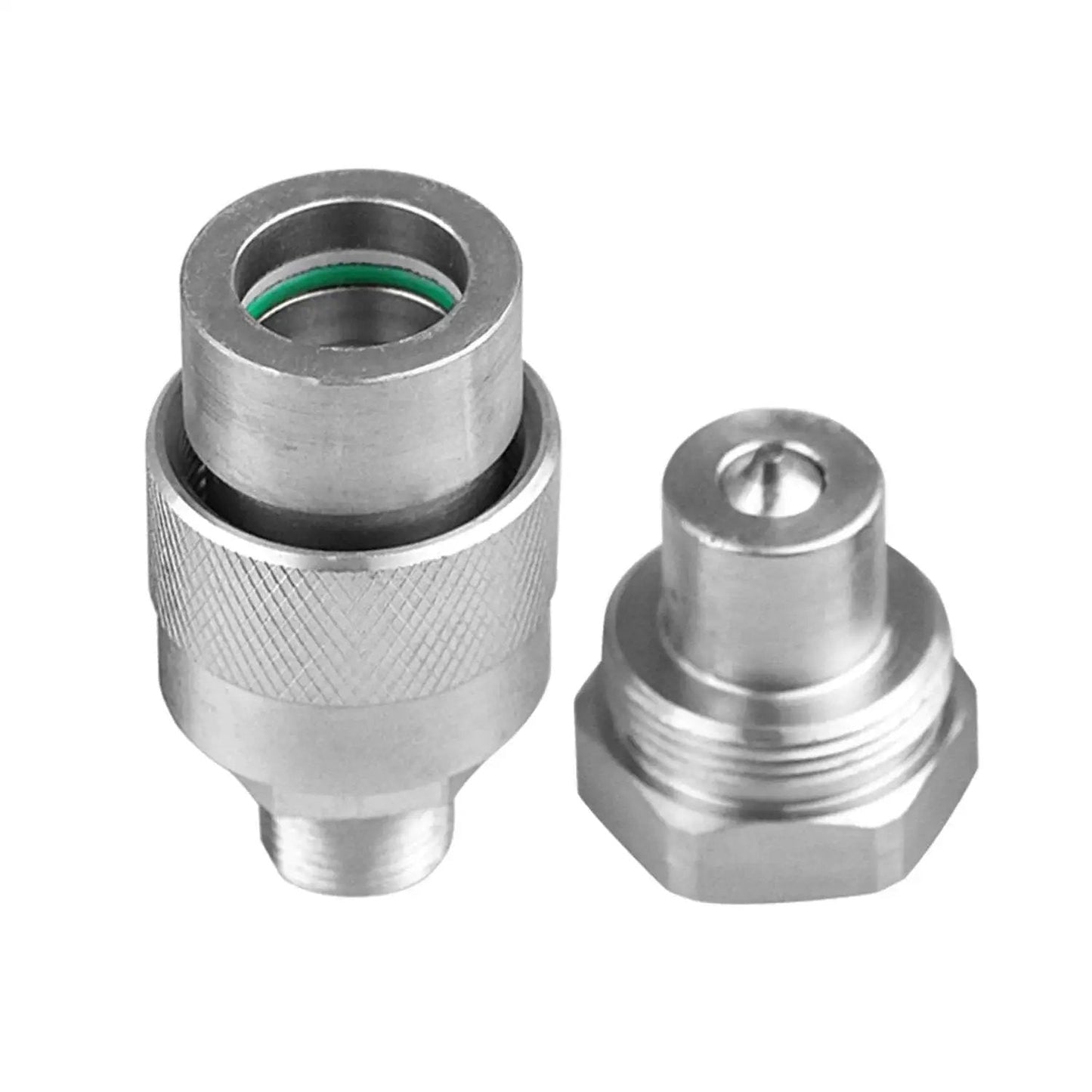 Three Eighths Inch Hydraulic Quick Coupler Set That Replaces Enerpac C604 And Parker 3000 Series, Up To Ten Thousand PSI view