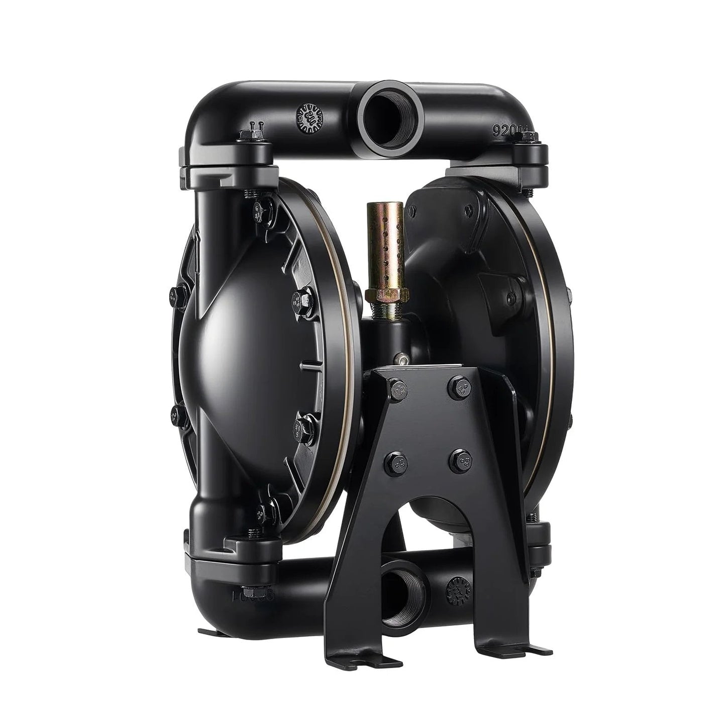 Front view of Air Operated Double Diaphragm Pump For Oil And Fuel Transfer, 35 GPM, 1 Inch Inlet And Outlet, Aluminum Alloy Body