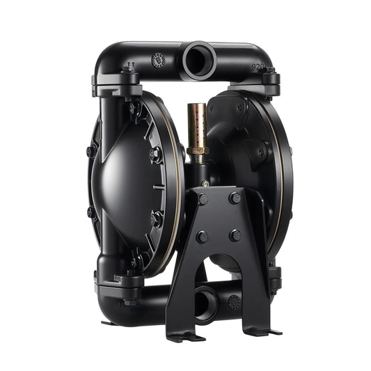 Front view of Air Operated Double Diaphragm Pump For Oil And Fuel Transfer, 35 GPM, 1 Inch Inlet And Outlet, Aluminum Alloy Body