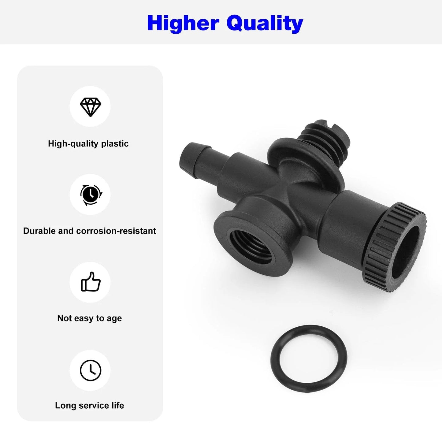 DEX2400S Filter Air Gauge Relief Valve Assembly Replacement For Hayward Pool Filters shown with o-ring accessory